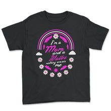 Load image into Gallery viewer, I'm A Mom And A Writer Nothing Scares Me Funny Nurse T Shirt - Youth Tee - Black
