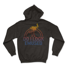 Load image into Gallery viewer, Australian Emu Shirt, Do I Look Emused, Funny Animal Cute Australian - Hoodie - Black