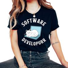 Load image into Gallery viewer, Programmer Shirt, Software Developurr Tee, Coding Coder HTML Java, - Unisex T-Shirt - Black
