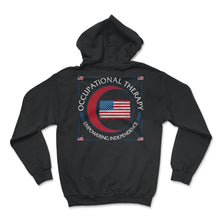 Load image into Gallery viewer, Occupational Therapy Shirt, Empowering Independence Tee, Occupational - Hoodie - Black