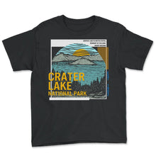 Load image into Gallery viewer, Crater Lake National Park Shirt, Oregon Mount Mazama US Lake Tee, - Youth Tee - Black
