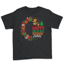 Load image into Gallery viewer, Happy Cinco De Mayo Shirt, Yes It's My Birthday Down To May 5th - Youth Tee - Black