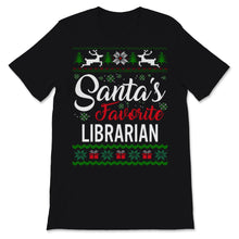 Load image into Gallery viewer, Santas Favorite Librarian Christmas Ugly Sweater