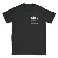 Load image into Gallery viewer, Trailer National Park Shirt, Supervisor Pocket Tops Christmas Gift - Unisex T-Shirt - Black