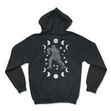 Load image into Gallery viewer, Hockey Player Typography Shirt, Sport Lover Hockey Game Day Gift, - Hoodie - Black