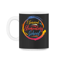 Load image into Gallery viewer, I Survived Elementary School Shirt, Graduation Gift End Of Class - 11oz Mug - Black on White