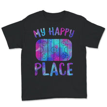 Load image into Gallery viewer, My Happy Place Hockey, Hockey Rink, Hockey Youth Short Sleeve T-Shirt