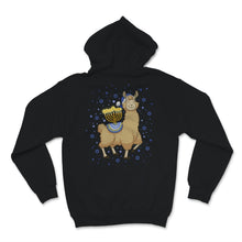 Load image into Gallery viewer, Menorah Hanukkah Llama Happy Llamakkah Llama Christmas Jewish Holiday