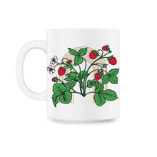 Load image into Gallery viewer, Strawberry Shirt, Plant Fruit Lovers Strawberry Picking Strawberry - 11oz Mug - White