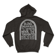 Load image into Gallery viewer, Domestic Violence Awareness Shirt, Break The Silence End Domestic - Hoodie - Black
