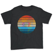 Load image into Gallery viewer, Earth Day Everyday Vintage Planet Pine Tree Green Preserve - Youth Tee - Black