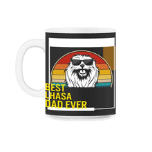 Load image into Gallery viewer, Best Lhasa Dad Ever T Shirt - 11oz Mug - Black on White