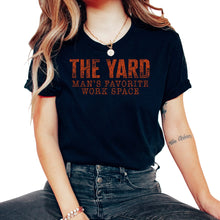 Load image into Gallery viewer, Landscaping Shirt, The Yard Mans Favorite Work Space Vintage Tee, - Unisex T-Shirt - Black