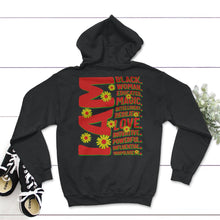 Load image into Gallery viewer, I Am Black Melanin Woman, Black Women Birthday Gifts, Birthday Girl - Hoodie - Black