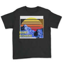 Load image into Gallery viewer, Mount Rushmore National Park Shirt, Black Hills South Dokata Retro - Youth Tee - Black