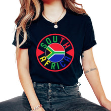 Load image into Gallery viewer, Africa Shirt, South Africa Flag Vintage Design Tee, South Africa - Unisex T-Shirt - Black