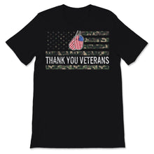 Load image into Gallery viewer, Thank You Veterans Day Celebration Military Pattern American Flag