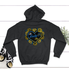 Load image into Gallery viewer, World Down Syndrome Day Shirt, The Lucky Few, Trisomy 21, Warrior - Hoodie - Black