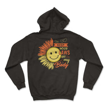 Load image into Gallery viewer, Pro Choice Shirt, Keep Your Laws Of My Body Sunflower Tee, Girl Power - Hoodie - Black