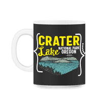 Load image into Gallery viewer, Crater Lake National Park Shirt, Oregon Mount Mazama US Lake Tee, - 11oz Mug - Black on White