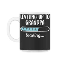 Load image into Gallery viewer, Leveling Up To Grandpa Loading T Shirt - 11oz Mug - Black on White