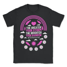 Load image into Gallery viewer, IVF Retrieval Day Shirt, The Greater Your Storm The Brighter Your - Unisex T-Shirt - Black
