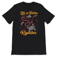 Load image into Gallery viewer, Life Is Better With Reptiles Shirt, Leopard Gecko, Reptile Lover Gift