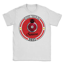 Load image into Gallery viewer, Discus Throwing Senior 2022 Player Graduation Class of 2022 T Shirt - Unisex T-Shirt - White