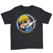 Load image into Gallery viewer, Holy Communion Shirt, My First Communion Tee, Catholic Tradition, - Youth Tee - Black
