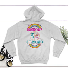 Load image into Gallery viewer, Pi Day Funny Coincidence, I Think Not A Pie, 3.14 Backwards 41.3, - Hoodie - White