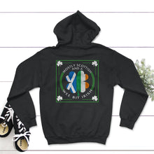 Load image into Gallery viewer, Mostly Scottish And A Wee Bit Irish, St. Patricks Day Shirt, Lucky - Hoodie - Black