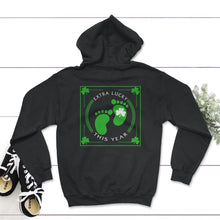Load image into Gallery viewer, St. Patricks Day Shirt, Extra Lucky This Year, Irish Lucky St. Pattys - Hoodie - Black