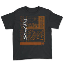 Load image into Gallery viewer, Joshua Tree National Park Shirt, Retro Park Vintage Hiking Gift, - Youth Tee - Black