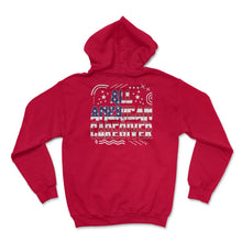 Load image into Gallery viewer, 4th Of July All American Caregiver T Shirt - Hoodie - Red