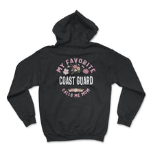 Load image into Gallery viewer, My favorite Coast Guard Calls Me Mom T Shirt - Hoodie - Black