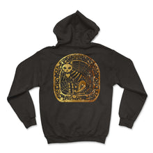 Load image into Gallery viewer, Dia De Los Muertos Shirt, Cat Sugar Skull Tee, Dead Cat Lover Animal - Hoodie - Black