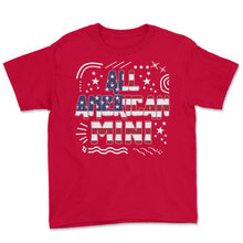 Load image into Gallery viewer, 4th Of July All American Mini T Shirt - Youth Tee - Red