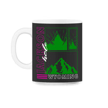 Load image into Gallery viewer, Jackson Hole National Park Shirt, Wyoming Retro Park Vintage Hiking - 11oz Mug - Black on White