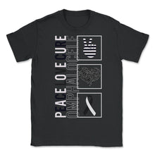 Load image into Gallery viewer, Peace Love Cure Omphalocele T Shirt - Unisex T-Shirt - Black