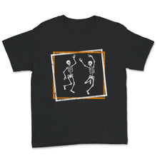 Load image into Gallery viewer, Halloween Costume Shirt, Dance Of Death Macabre Skeleton, Halloween