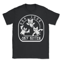 Load image into Gallery viewer, Halloween Shirt, Ohh Look Sky Kittens Cute Bat Lover Funny Tee, - Unisex T-Shirt - Black