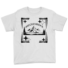 Load image into Gallery viewer, Ski Shirt, Breckenridge Souvenir Skiing Distressed Snowboard Tee, - Youth Tee - White