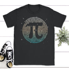 Load image into Gallery viewer, Pi 3.1415926535897 Shirt, Funny Pi Spiral Number Symbol Gift, Pi 3.14 - Unisex T-Shirt - Black