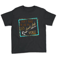 Load image into Gallery viewer, Lunch Lady Shirt, Don't Make Me Use My Lunch Lady Voice Cafeteria - Youth Tee - Black