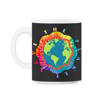 Load image into Gallery viewer, Save The Planet Shirt, Save The Planet Rainbow Butterfly Tee, - 11oz Mug - Black on White