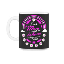 Load image into Gallery viewer, I'm A Mom And A Tax Preparer Nothing Scares Me Funny Nurse T Shirt - 11oz Mug - Black on White