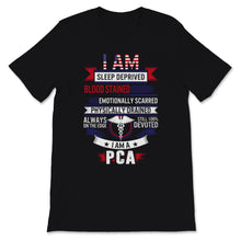 Load image into Gallery viewer, PCA Blood Stained USA American Flag Patient Care Assistant Aide Nurse