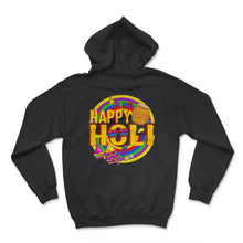 Load image into Gallery viewer, Happy Holi Festival Shirt, Festival Of Colors, Holi Festival Lover - Hoodie - Black