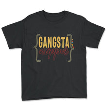 Load image into Gallery viewer, Napping Shirt, Gangsta Napper, Funny Napping Lover Lazy Tee, Nap - Youth Tee - Black