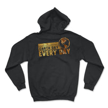 Load image into Gallery viewer, Earth Day Everyday Pine Tree Green Preserve Environment Eco April 22 - Hoodie - Black